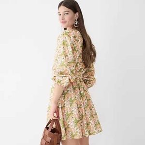 J.Crew Liberty  smocked waist dress